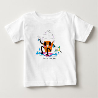 Funny Melting Ice Cream Surfing – Cute Summer Cart T Shirt