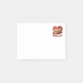 Funny Melting Red Panda Burnt Out Sticker | Cute  Post-it Block