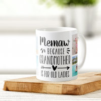Funny Memaw Grandchild Namn & Photo Collage