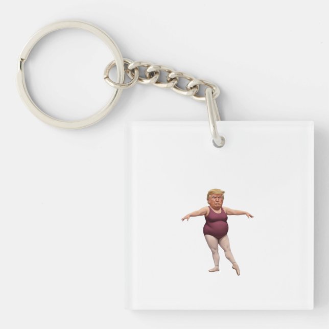 Funny Meme Caricature Keychain Humor Accessory (Framsidan)