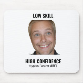 Funny Meme Gamer Mousepad Low Skill Musmatta