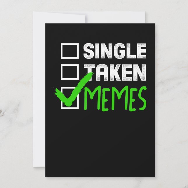 Funny Meme Gift med engångsobjekt Tack Kort (Framsida)
