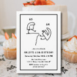 Funny Meme Humor Simple Black White 65e Birthday Inbjudningar<br><div class="desc">Lustigt Meme Humor Simple Black White 65e Birthday Lägg till lite humor i 65ens födelsedag med vår "Lustigt Meme Humor Simple Black White" temainbjudning! Dela upp i en roligt-fylld händelse som inspirerats av populära memes i en elegant svart och vit design. Anpassa inbjudan nu och låt bran rulla. Anpassa inbjudan...</div>