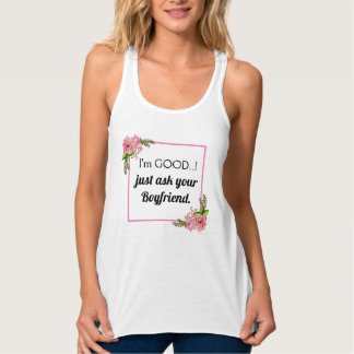 Funny Meme Naughty Girl Bad Humor Novelty Linne Med Racerback