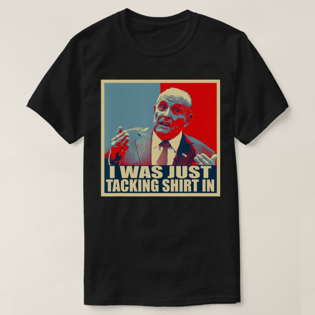 Funny Meme Rudy Giuliani Tacking T Shirt (Design framsida)