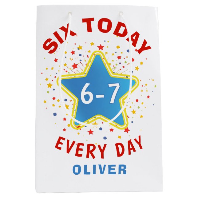 Funny Meme Six Today 6-7 Every Day Birthday Kid's  (Framsidan)