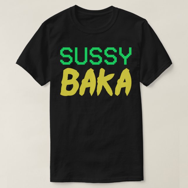 Funny Meme Sussy Baka Pullover  T Shirt (Design framsida)