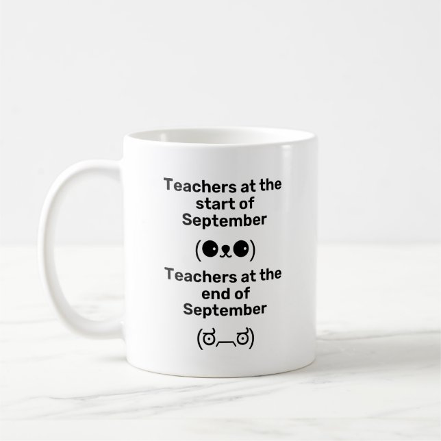 Funny Meme Teacher Kaffemugg (Vänster)