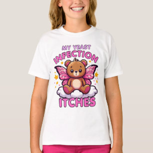 Funny Memone My Yast Infection Itches Konstig Humo T Shirt