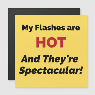 Funny menopaus Hett Flash Magnet Card