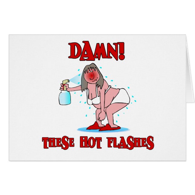 Funny Menopause Hälsningskort (Framsidan Horizontal)