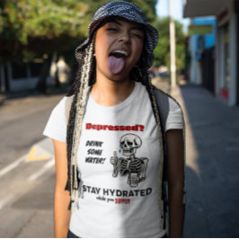 Funny mentalsjukförsäkring - Mörk Text T Shirt