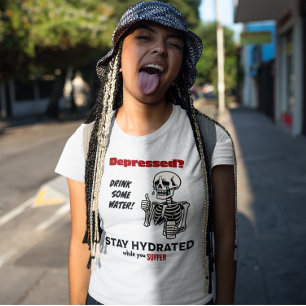 Funny mentalsjukförsäkring - Mörk Text T Shirt