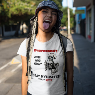 Funny mentalsjukförsäkring - Mörk Text T Shirt