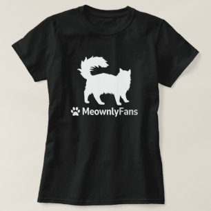 Funny Meownly Fläkt Parody T Shirt