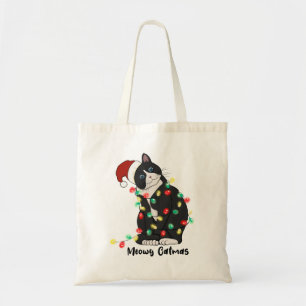 Funny Merry Catmas Cat Tygkasse