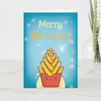 Funny Merry Christmas Folded Greeting Card Kort