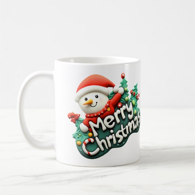 funny merry christmas  kaffemugg (Vänster)