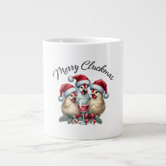 Funny MERRY CLUCKMAS Chicken Jumbo Mugg