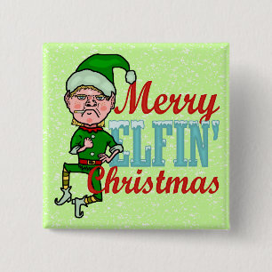 Funny Merry Elfin jul Bah Humbug Knapp
