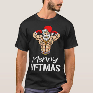 Funny Merry Liftmas Gym Fitness Manar Wome T Shirt