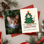 Funny Merry Meowy jul Photo Kort<br><div class="desc">God jul och ljus</div>