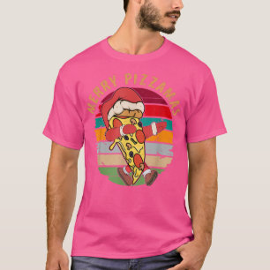 Funny Merry Pizzamas Pizza älskare jul Holid T Shirt