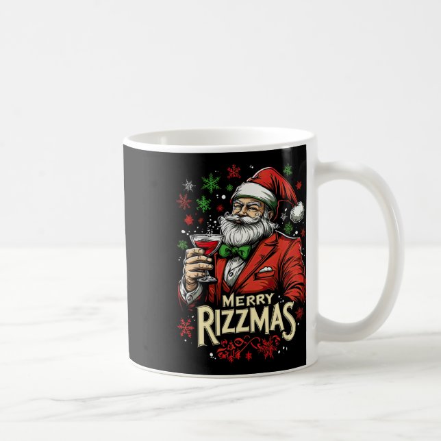 Funny Merry Rizzmas juljul Kaffemugg (Höger)