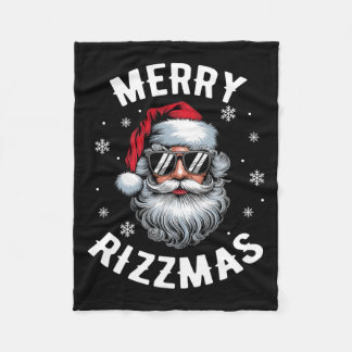 Funny Merry Rizzmas Sigmas Kids Tonåringar School  Fleecefilt