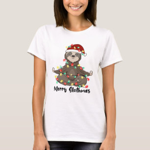 Funny Merry Slothmas Sloth T Shirt