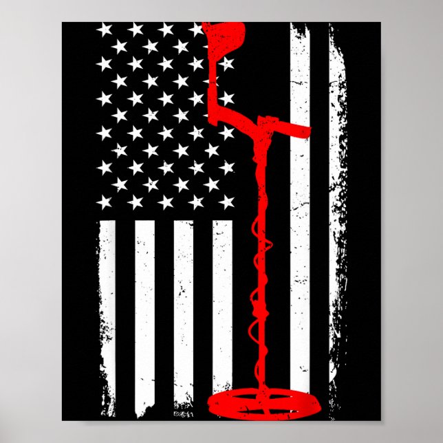 Funny Metal Detecting Design For Men Women Metal D Poster (Framsidan)