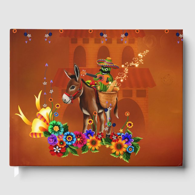 Funny mexican cactus gästböcker (Framsida)