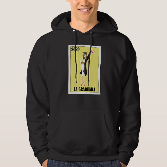 Funny Mexican Design for Graduation - La Graduada  Hoodie (Framsida)