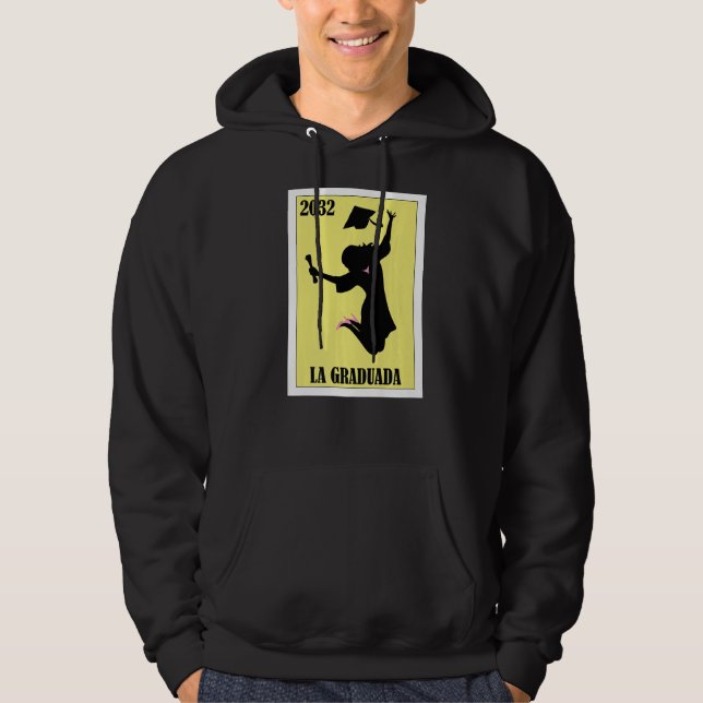 Funny Mexican Design for Graduation - La Graduada  Hoodie (Framsida)