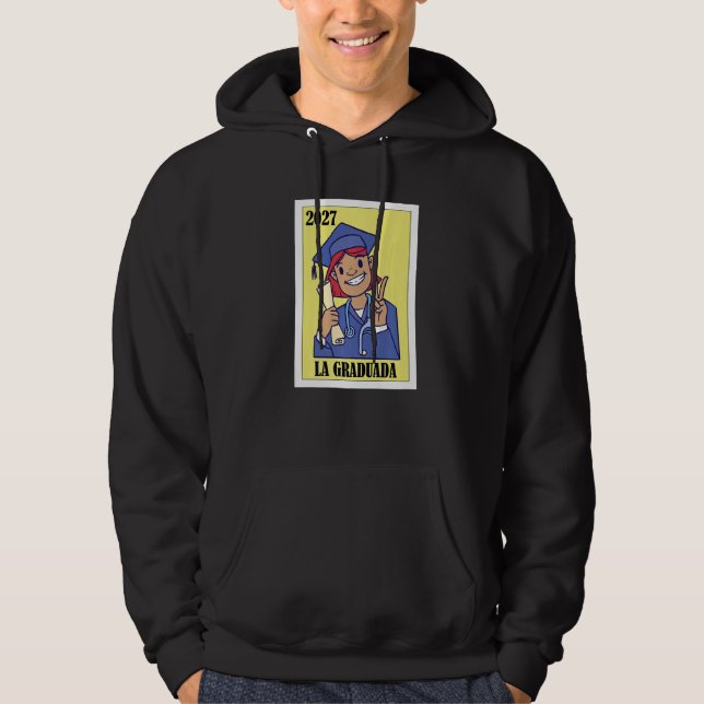 Funny Mexican Design for Graduation - La Graduada  Hoodie (Framsida)
