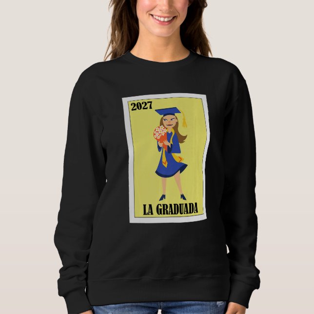 Funny Mexican Design for Graduation - La Graduada  T Shirt (Framsida)