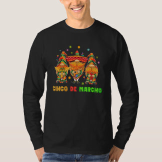 Funny mexikansk Gnomes Cinco De Marcho Mayo Fiesta T Shirt