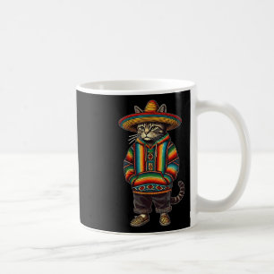 Funny mexikansk kat Sombrero Baja Cinco De Mayo Ca Kaffemugg