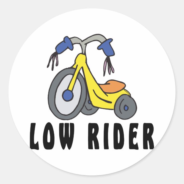 Funny mexikansk lågriskrider runt klistermärke (Framsida)