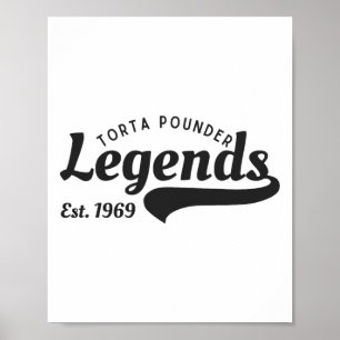 Funny mexikansk Latino Torta Pounder Legends Cinco Poster