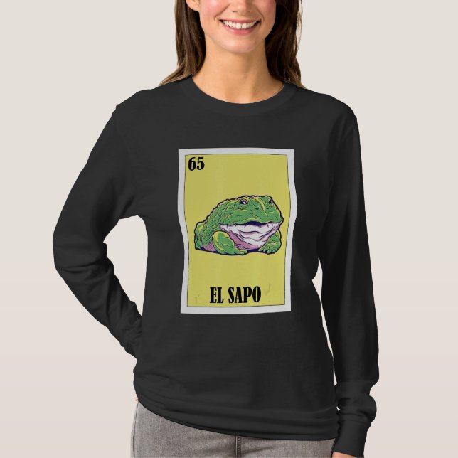 Funny Mexikansk Nickname Toad - El Sapo T Shirt (Framsida)