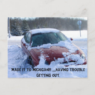 Funny Michigan Postcard Vykort
