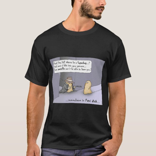 Funny Microbiology Shirt Bacteria DNA T Shirt (Framsida)