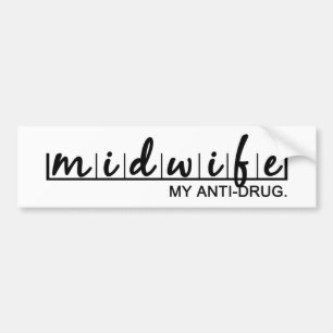 Funny Midfru My Anti-Drug Bildekal