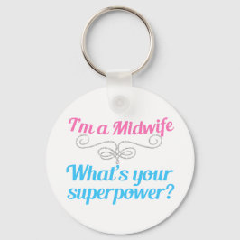 Funny Midfru Superhjälte Nyckelring