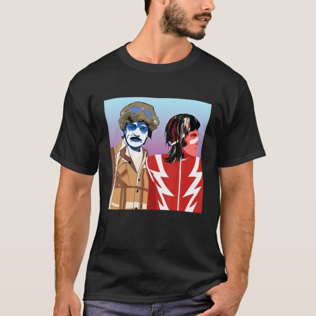 Funny Mightys Music Classic Arts Boosh Vaporwa T Shirt (Framsida)