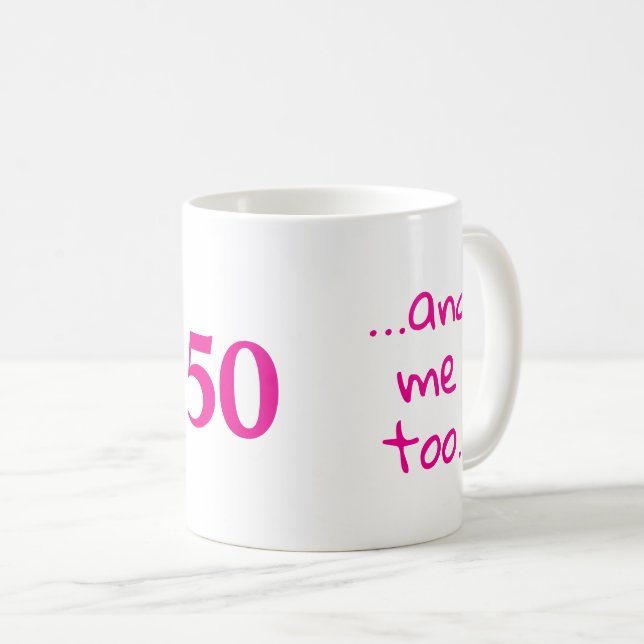 Funny Milestone Birthday Gift, Anpassningsbar Age Kaffemugg (Framsida höger)