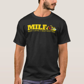 Funny MILF Man I Kärlek brandsläckare Fire De T Shirt