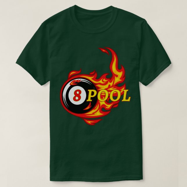 Funny miljard 8 Boll Bassäng Billiard Player T Shirt (Design framsida)