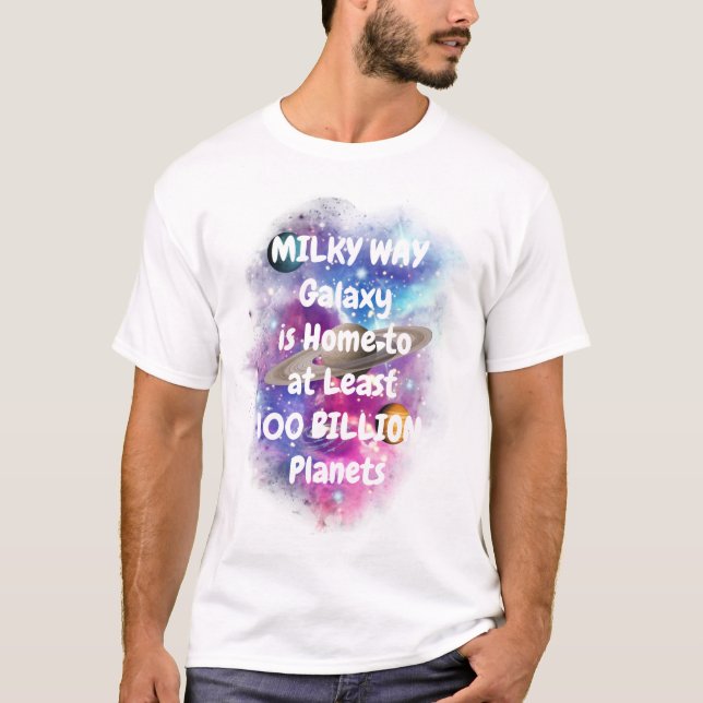 Funny Milky Way Galaxy Coola T-Shirt (Framsida)